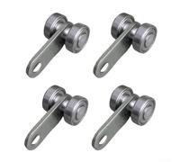 Double Bearing Sliding Door Roller Set for Overhead Track Systems Compatible with Standard 1 5/8 Channel Steel (4pcs)