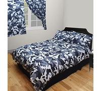 Double Bed Camouflage Black White Grey Duvet Cover Set