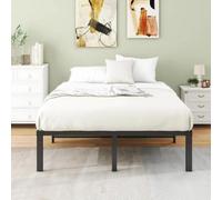 Double Bed Frame,4Ft6 Floor Bed Frame Double Bed Base With Reinforced Steel Slat