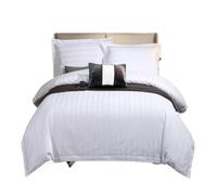 Double Bed Sheets And Duvet Cover Hotel Washed Cotton Bed Four-piece Set, Light Luxury Quilt Cover, Bed Sheet, Three-piece Bedding Set Set Bed Sheet Set (Color: White, Size: 2m)