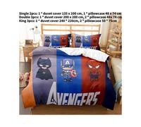 (Double) Bedding Pillowcase Avengers Single Double Duvet Cover Home Furnishings Bedding
