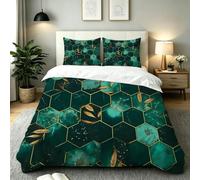 Double Bedding Set Green Honeycomb, AQ2211