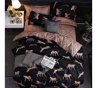 Double Bedding Set Super King Duvet Cover Sets 3pcs Marble Single Queen Size Black Comforter Bed Cotton 200x200-style3_245x210cm (Style2 200x230cm)