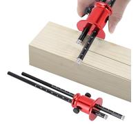 Double Blade Scribe Gauge, Wheel Marking Gauges Scribing Gauges with Metric and Imperial Scale, Aluminum Alloy Woodworking Marking Scriber Wood Scribing Tool for Precise Woodworking Furniture Making