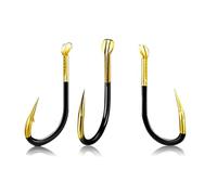 Double Blood Groove Ise-ni Fishing Hooks, 10Pcs Cool Flat-Struck Barbed Hooks for Carp and Crucian Carp Amusement(2#)