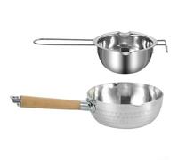 Double Boiler Chocolate Melting Pot Constructed from 304 Stainless Steel for Baking and Confectionery (B)