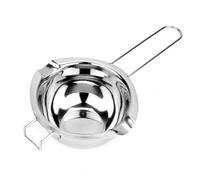Double Boiler Melting Pot - 400ML Stainless Steel Melting Pot with Heat Resistant Handle, Large Baking Tools for Melting Chocolate, Butter, Candy and Candle