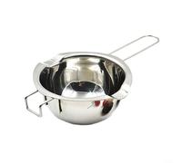 Double Boiler Style Chocolate Melting Bowl Made of Resistant Stainless Steel for Long Term Kitchen Use (400ml sliver)