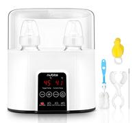 Double Bottle Warmer 24H Constant Mode for Baby Milk Breastmilk and Formula, Baby Food Heater Water Warmer for Twins, LCD Display Accurate Temperature Control