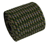 Double Braided Arborist Rope - 1/2 Inch x 100 Feet Polyester Rope - High Strength Climbing Rope for Tree Work, Halyard, Sailing (ArmyGreen/Blue)