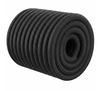 Double Braided Arborist Rope - 1/2 Inch x 150 Feet Polyester High Strength Climbing Rope for Tree Work, Swing, Halyard, Sailing(Black)