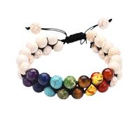 Double Braided Beads Planet Bracelet Milky Way Universe Stone Frosted Bracelet for Valentine's Day Gift Birthday Present(2)