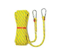 Double Braided High-Strength Polyester Rope Rappelling Outdoor Pulling Heavy Duty Polyester For Swing Tree Work Camping Rescue Hiking(Yellow 1,10mmx25m)