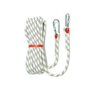 Double Braided High-Strength Polyester Rope Rappelling Outdoor Pulling Heavy Duty Polyester For Swing Tree Work Camping Rescue Hiking(White,10mmx15m)