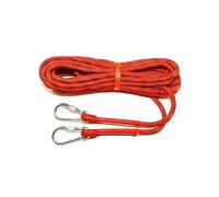Double Braided High-Strength Polyester Rope Rappelling Outdoor Pulling Heavy Duty Polyester For Swing Tree Work Camping Rescue Hiking(Red,10mmx25m)