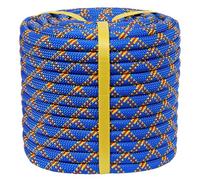 Double Braided Polyester Arborist Rigging Rope -1/2 inch x 200 feet - High Strength Climbing Rope for Tree Work, Camping, Halyard, Sailing (Blue)