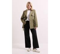 Dorothy Perkins Women's Double Breasted Belted Trench Coat in Khaki | Size: 16 Dorothy Perkins Khaki 16
