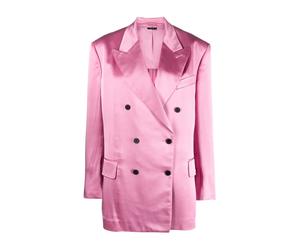 Double-Breasted Blazer - female - Tom Ford - Blazers - Pink - 3XS - Jackets 3XS