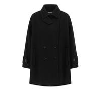 Double-Breasted Caban - female - Alberto Biani - Double-Breasted Coats - Black - 2XS - Coats 2XS