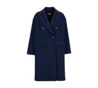 Double-Breasted Coat - female - Alberto Biani - Double-Breasted Coats - Blue - 2XS - Coats 2XS