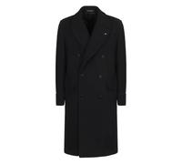 Double-breasted Coat in Mixed Wool- male- Tagliatore- Double-Breasted Coats- Black- XL- Coats XL