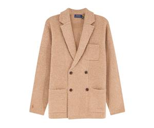 Double-Breasted Jumper Blazer - male - Polo Ralph Lauren - Blazers - Beige - M - Jackets M
