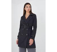 Brave Soul Womens Brandy Coated Mac Black 8