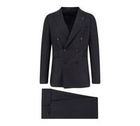 Double-Breasted Suit - male - Tagliatore - Double Breasted Suits - Black - XL - Suits XL