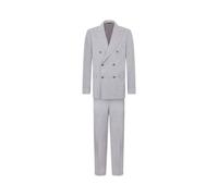Double Breasted Weave Virgin Wool Suit - male - Brooks Brothers - Double Breasted Suits - Gray - XL - Suits XL