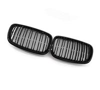 Double Bridge Black Front Kidney Grill Grilles for E70 E71, 2007-13 (Glossy Black) (Chanyuan)