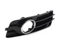 Double Bridge Grill For A3 For 8P For S-Line 2009-2012 Gloss Black Car Front Bumper Fog Light Grille With Chrome Ring Front Bumper Grille Grill(1Pcs Right)