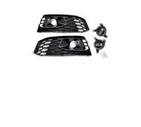 Double Bridge Grill For A4 S4 B9 2017-2019 Racing Grills Front Bumper Sport Hex Mesh Honeycomb Hood Grille Front Bumper Grille Grill(No sline)