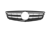 Double Bridge Grill For Benz C-Class W204 2008-2014 C180 C200 C250 C280 C350 Black For GTR Style Grille Chrome Silver C63 Front Bumper(Sp-Glossy Black)