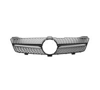 Double Bridge Grill For Benz For W219 For CLS Class For CLS350 For CLS500 2005-2008 Front Bumper Grille Hood Grill Front Bumper Grille Grill(Black and Silver)