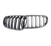 Double Bridge Grill For BMW 3 Series E90 E91 LCI 2009-2012 Carbon Fiber Print Grille Kidney Grill Glossy Black Chrome Silver Double Slat