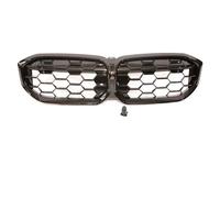 Double Bridge Grill For BMW 3 Series G20 G21 Facelift LCI 2023-2025 Car Front Bumper Racing Grill Kidney Diamond Star Carbon Print Grilles