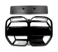 Double Bridge Grill For BMW 4 Series G22 G23 2021 2022 2023 Car Front Kidney Racing Grille Mesh For CSL Style ABS Glossy Black Grills