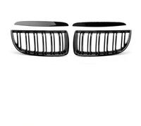 Double Bridge Grill For BMW E90 E91 Tuning 3 Series 2005 2006-2012 LCI PreLCI Car Front Gloss Balck Grills Grille Sports Diamond front center radiator grill(2005-2008 GB Dual Slat)