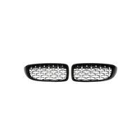 Double Bridge Grill For BMW F32 F33 F36 F80 F82 2013-2018 Cabriolet Coupe 425i 430i 440i 435i 1Pair Chrome Diamond Front Kidney Grilles Meteor Style