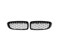 Double Bridge Grill For BMW For M4 For M3 The 4 Series F32 F33 F36 F80 F82 F83 Glossy Black ABS Racing Grill Front Bumper Diamond Shape Styling