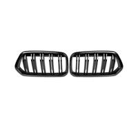 Double Bridge Grill For BMW For X2 Series F39 2018-2023 2Piece Car Front Bumper Kidney Grilles Piano Black Racing Grills Auto Accessories