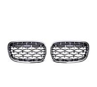 Double Bridge Grill For BMW For X5 For X6 E70 E71 2008 2009 2010 2011 2012 2013 Car Front Bumper Mesh Grill Diamond Kidney Grille Chrome Meteor Style Grills