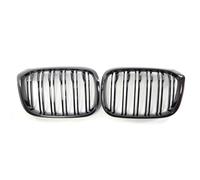 Double Bridge Grill For BMW G01 G02 G08 For X3 For X4 2018 2019 2020 2021 Pair Glossy Black Double Slat Car Front Bumper Kidney Grille Racing Grills Replace