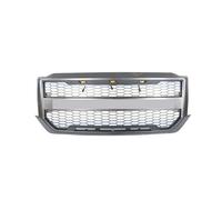 Double Bridge Grill For Chevrolet For Silverado 2016 2017 2018 Modified Grill Mask Grid Radiator Grille Front Bumper Net Light Assembly Auto Accessories front center radiator grill(Style b)