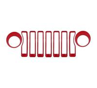 Double Bridge Grill For Jeep For Wrangler JL 2018 2019 2020 2021 2022 9Piece Mesh Grille Grill Insert+Headlight Turn Light Cover Trim