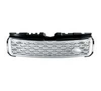 Double Bridge Grill For Land For Rover For Range For Evoque Grill Front Bumper 2010-2018 L538 Racing Grills front center radiator grill(Dynamic silver black)
