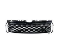 Double Bridge Grill For Range For Rover For Evoque 2010-2018 Front Bumper Grill Racing Grille Car Accessories Front Bumper Grille Grill(Black Silver-D)