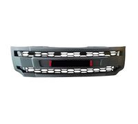 Double Bridge Grill Replacement for Nissan For Navara NP300 Front Bumper Grill Grille 2015-2019 Mesh Racing Style LED Light Panel Car Styling Body Kit Part front center radiator grill Red word wi