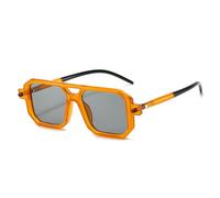 Double Bridge Square Sunglasses UV400 Protection Urban Style Frame for Men Unisex Outdoor Photography Present