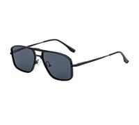 Double-Bridge Sunglasses For Men, Metal Frame Design, Outdoor Retro Punk Uv400(C1)